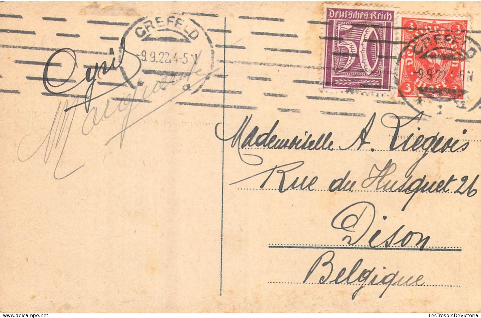 ALLEMAGNE - Crefeld - Steinstrasse - Carte Postale Ancienne - Krefeld