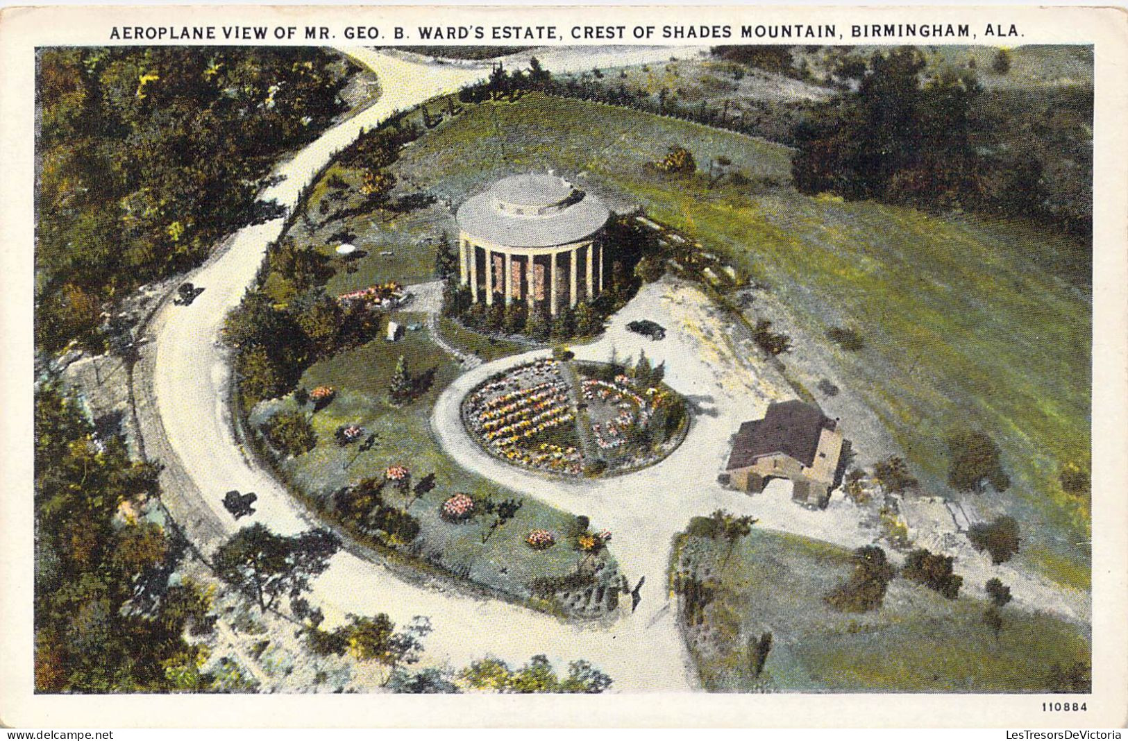 ETATS-UNIS - Alabama - Birmingham - Aeroplane View Of Mr. Geo B. Ward's Estate - Crest Of.. - Carte Postale Ancienne - Andere & Zonder Classificatie