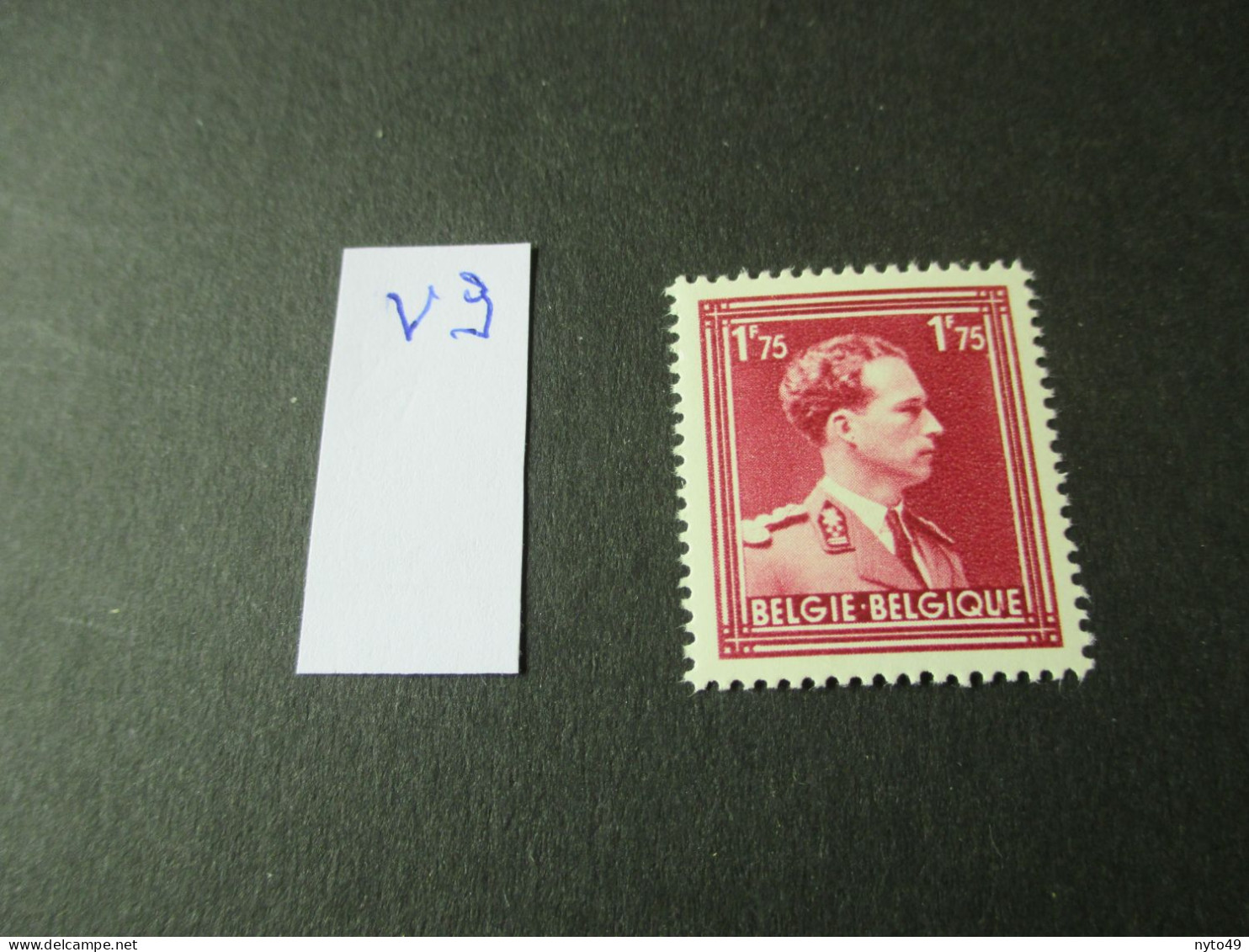 Nr 832 - Leopold III -  Luppi V 9 "U" Van Belgique Gebroken - MNH** - 1931-1960