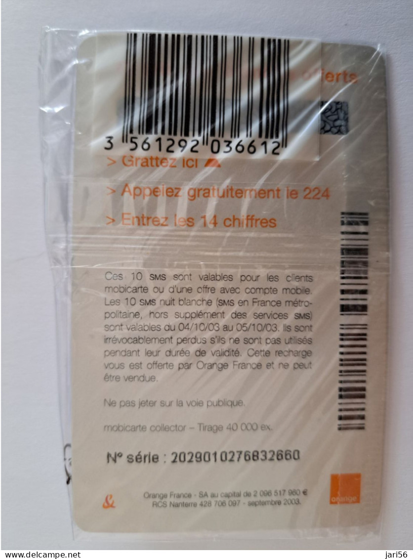 FRANCE/FRANKRIJK /  PREPAID/ /ORANGE  / NUIT BLANCHE / MINT IN WRAPPER      ** 13914** - Nachladekarten (Handy/SIM)