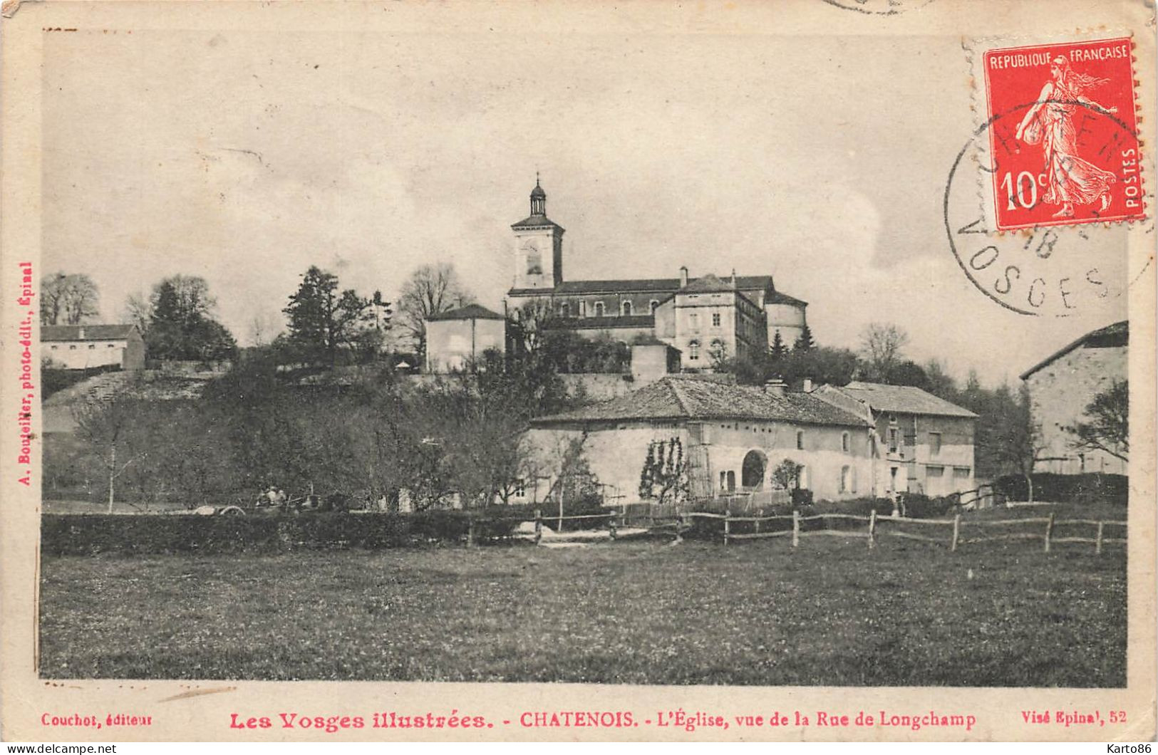 Chatenois * L'église , Vue De La Rue De Longchamp - Chatenois