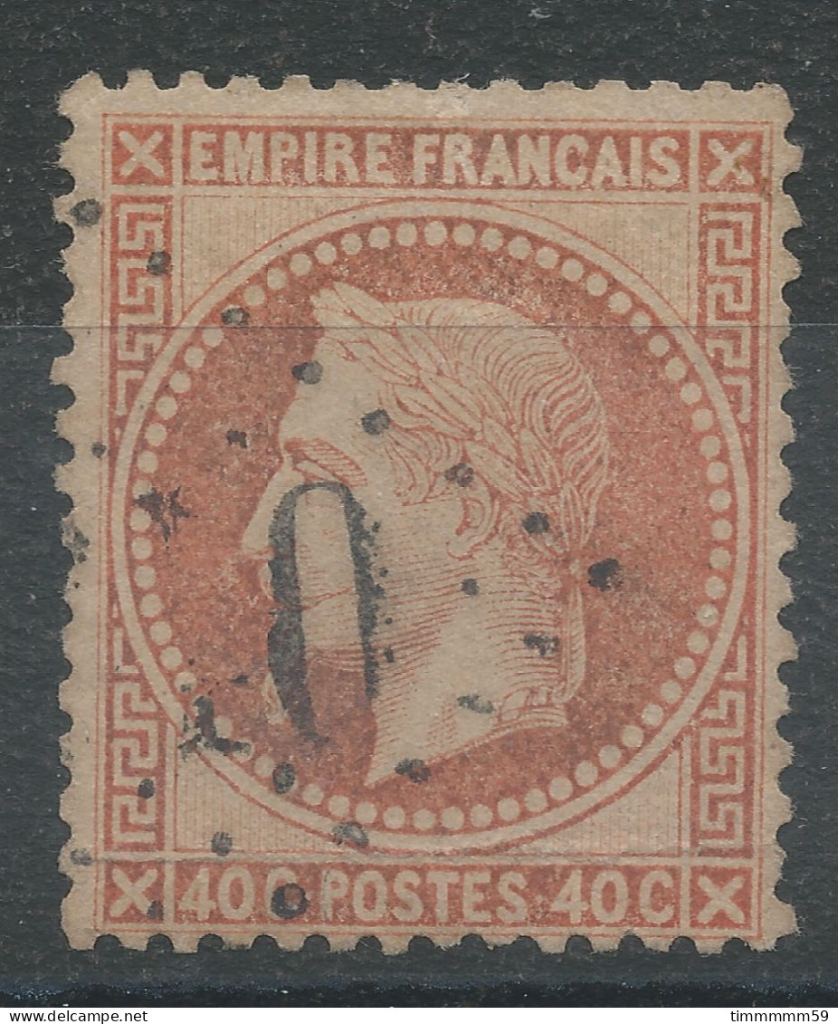 Lot N°77165  N°31 Orange Ocre, Oblitéré GC, Pli Horizontal - 1863-1870 Napoléon III Lauré