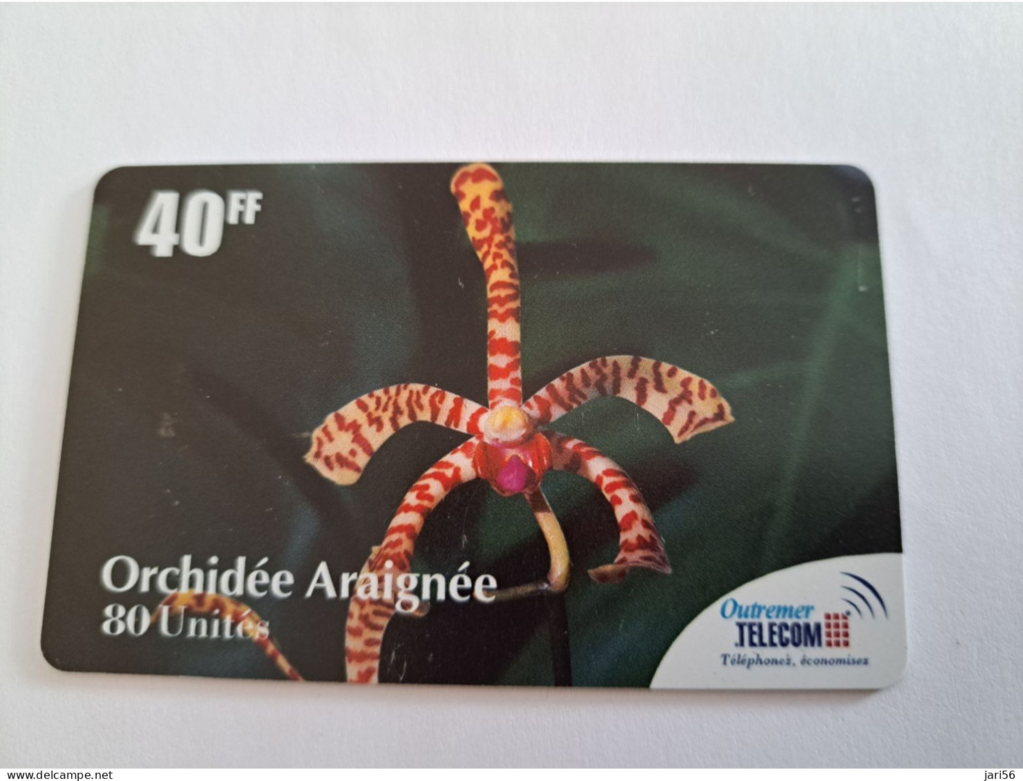 ST MARTIN  / OUTREMER/ FLOWERS/ ORCHIDEE ARAIGNEE   / 40 FF/ 80  UNITS / ANTF-OT51  FINE USED CARD    ** 13919 ** - Antillas (Francesas)