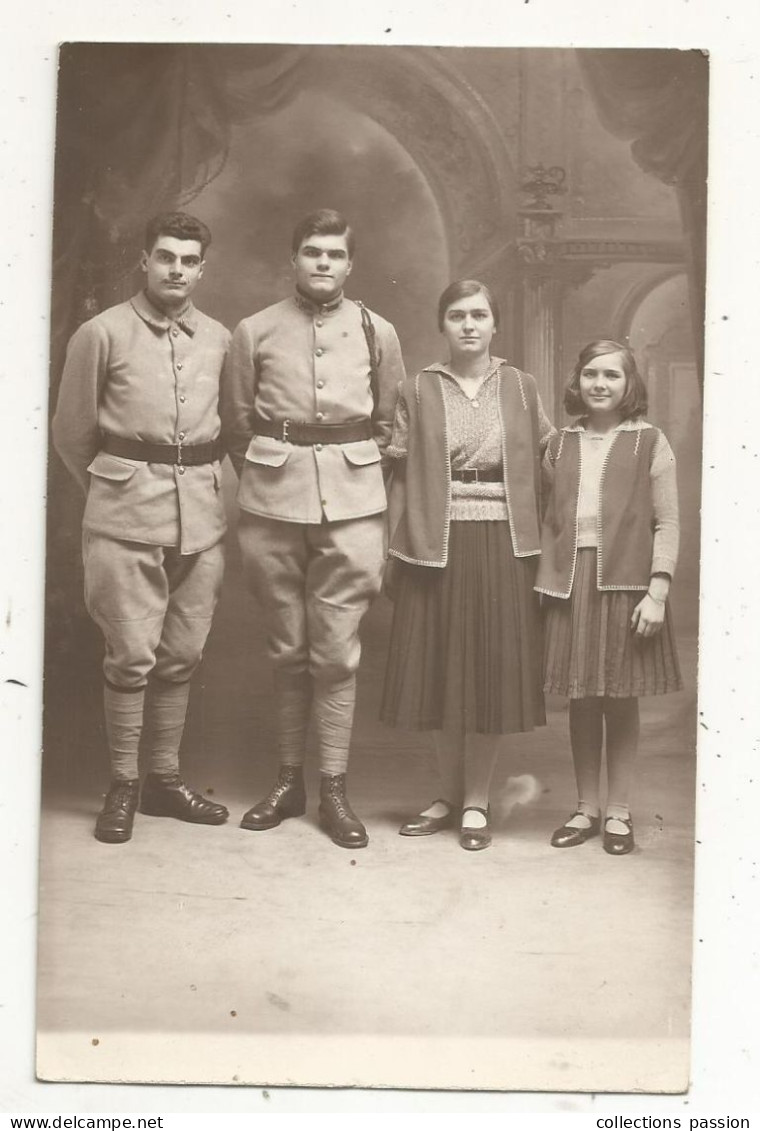 Cp, Carte Photo , Militaria, Militaires , écrite 1932 - Characters