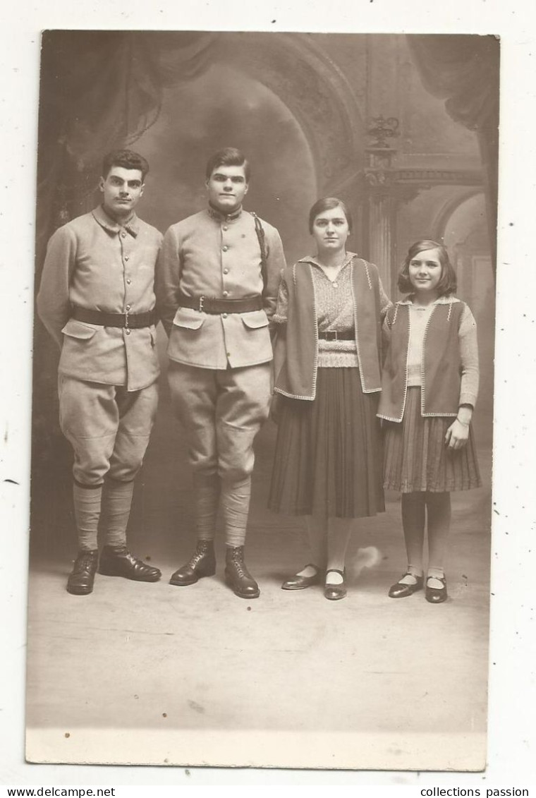 Cp, Carte Photo , Militaria, Militaires , écrite 1932 - Personen