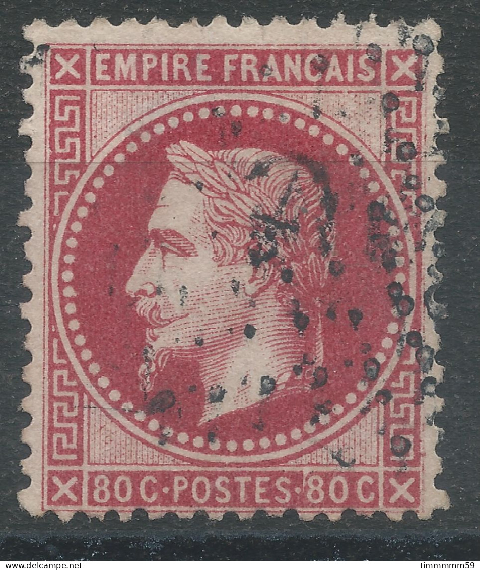 Lot N°77173  N°32b Rose Vif, Oblitéré Losange ANCRE, Léger Clair - 1863-1870 Napoléon III Lauré