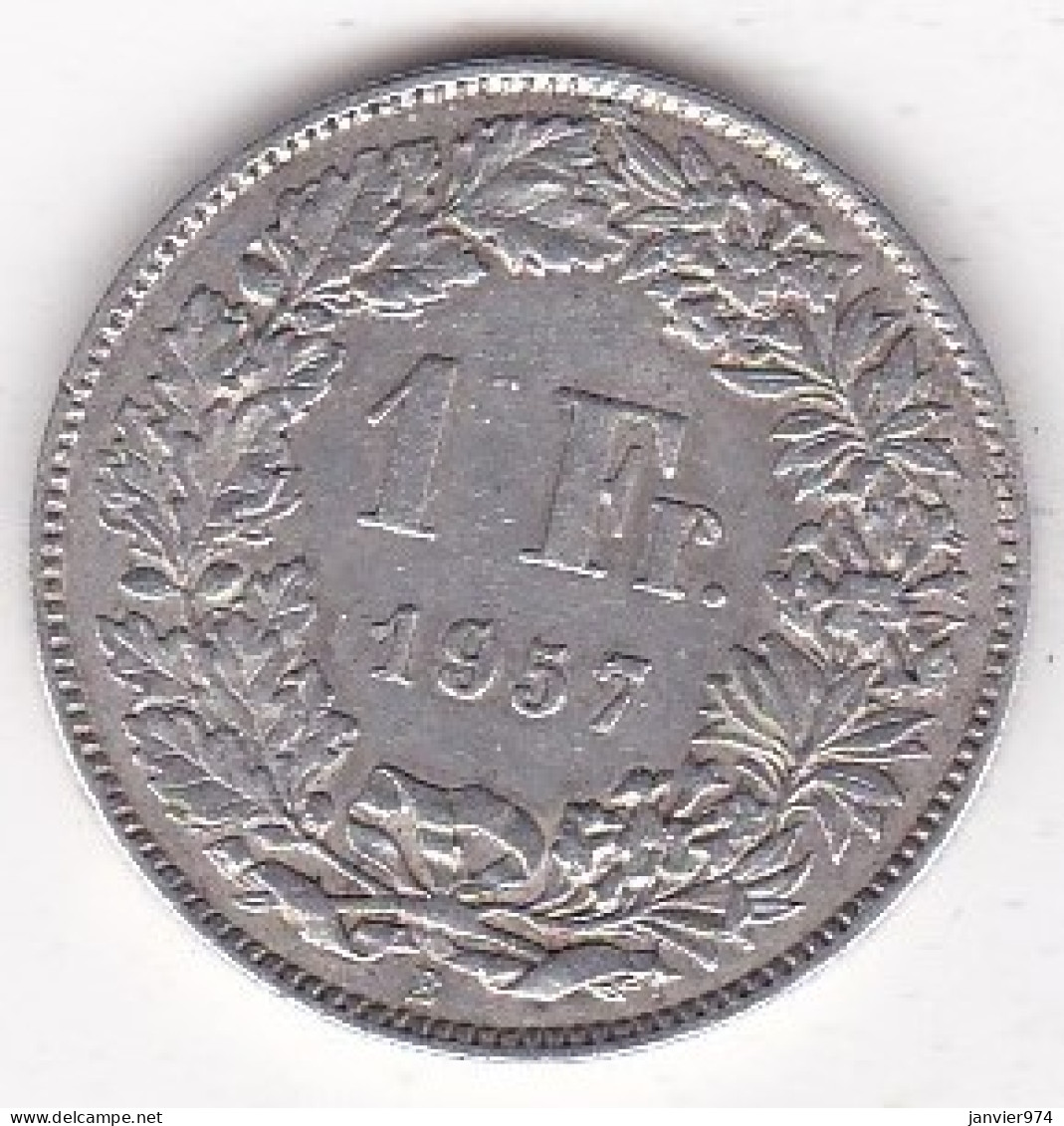 Suisse. 1 Franc 1957 B , En Argent - 1 Franc