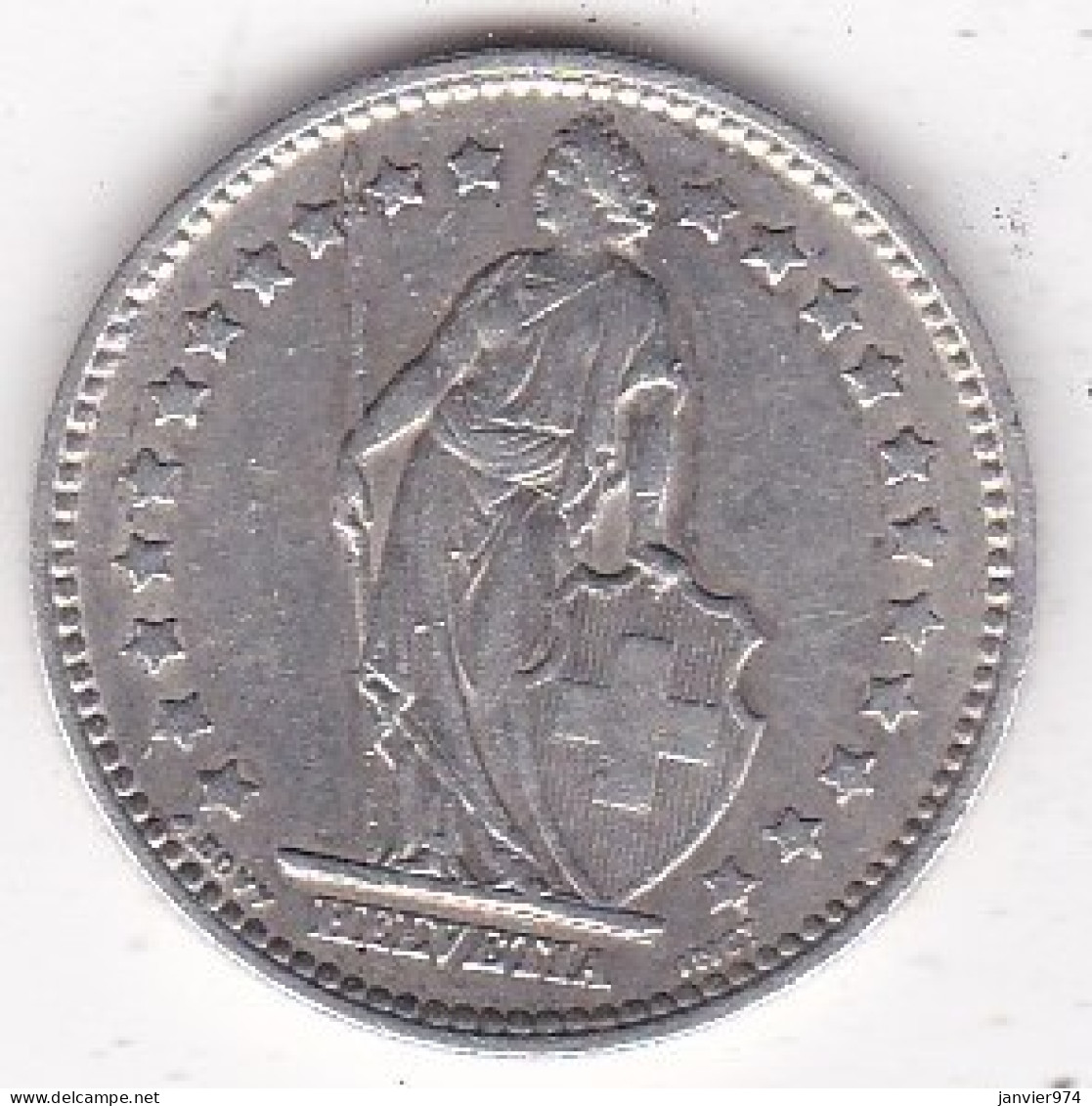 Suisse. 1 Franc 1957 B , En Argent - 1 Franc