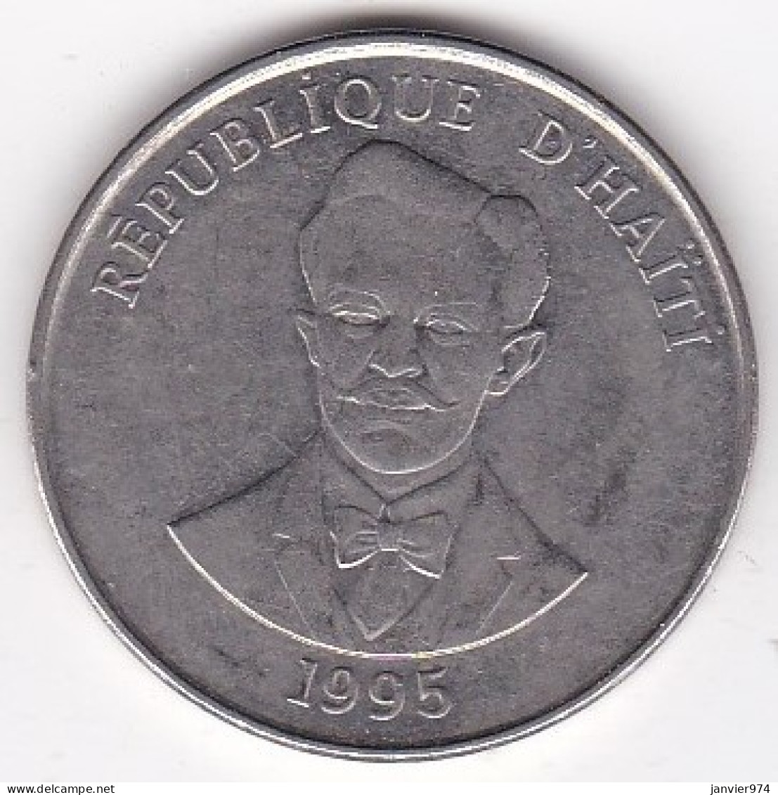 Haïti 50 Centimes 1995 , Charlemagne Péralt, En  Acier Nickel, KM# 153a - Haïti