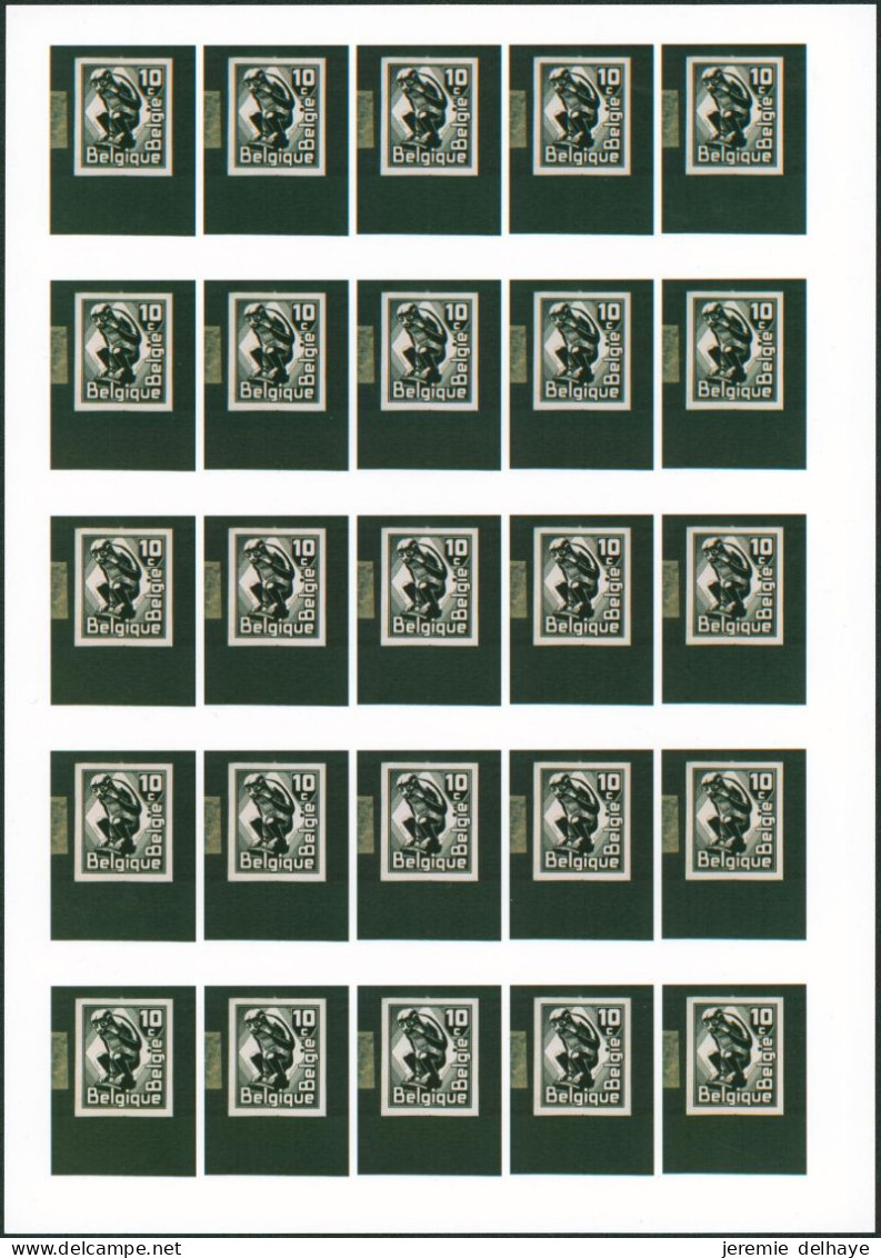 Proposition D'un Auteur Inconnu - Singe De Mons (format A4) + Reproduction Photographique Soit 25x Format Miniatures - Probe- Und Nachdrucke