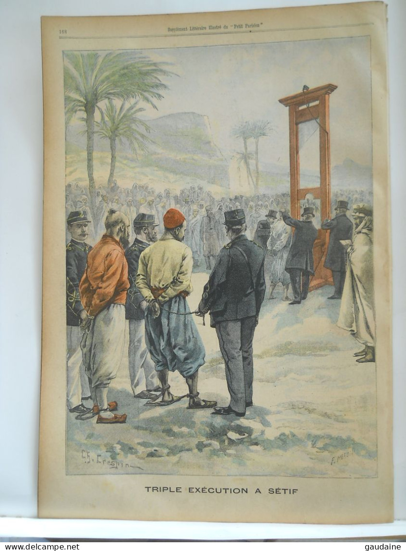 LE PETIT PARISIEN N°590 – 27 MAI 1900 – VOLCAN LE VESUVE - GUILLOTINE EXECUTION A SETIF - ALGERIE - Le Petit Parisien