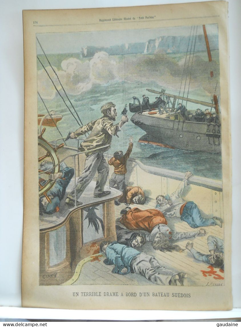 LE PETIT PARISIEN N°591 – 3 JUIN 1900 – LABORATOIRE DE LA BOURSE DU COMMERCE - DRAME SUR UN BATEAU SUEDOIS - Le Petit Parisien