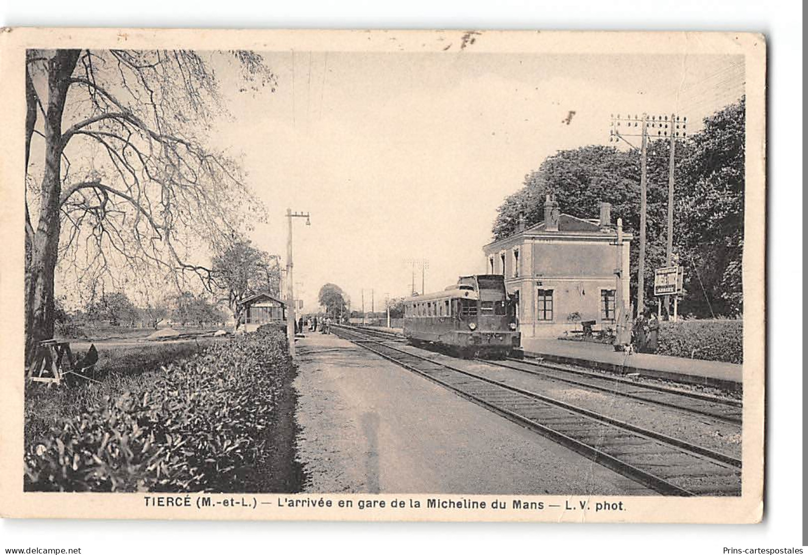 CPA 49 Tiercé L'arrivée En Gare De La Machine Du Mans Train - Tierce