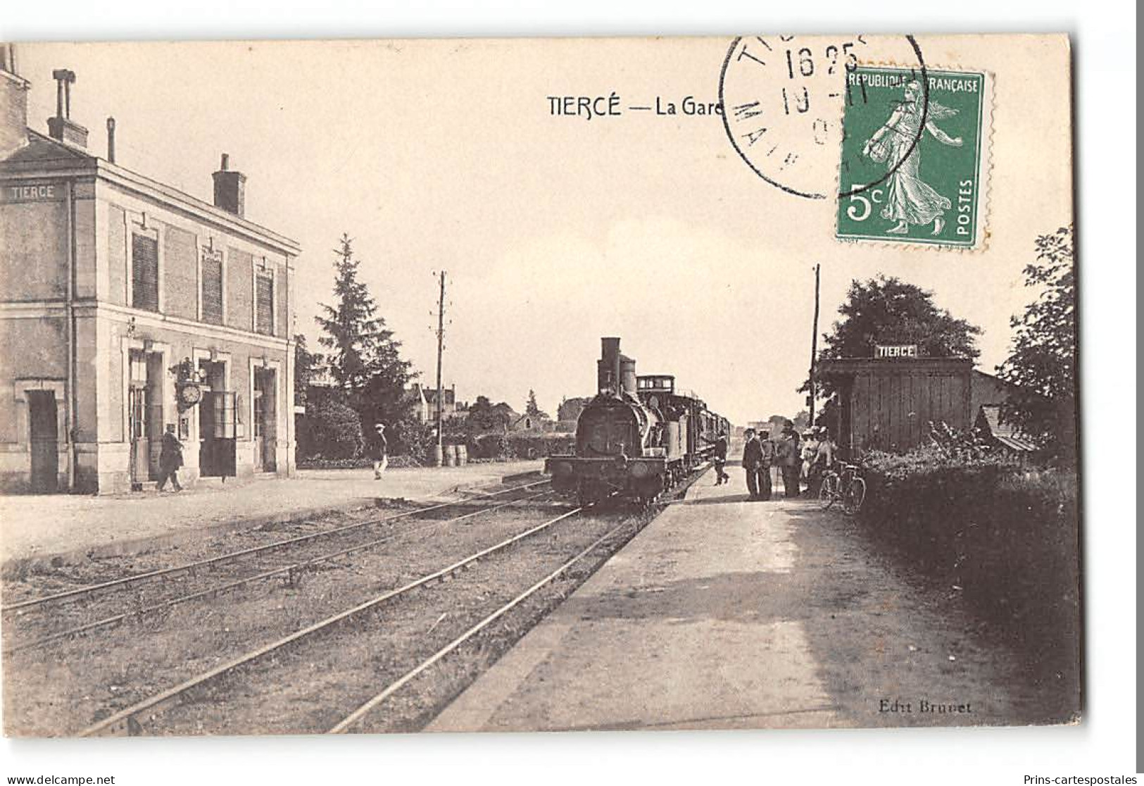 CPA 49 Tiercé La Gare Et Le Train - Tierce