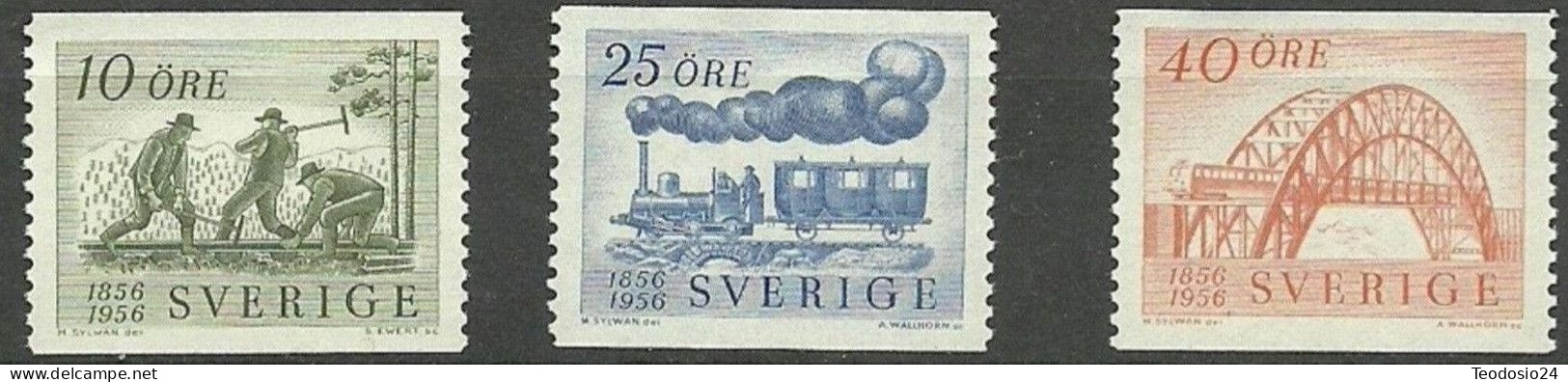 SUECIA 1956 Yt SE 411/13  ** Mnh - Neufs