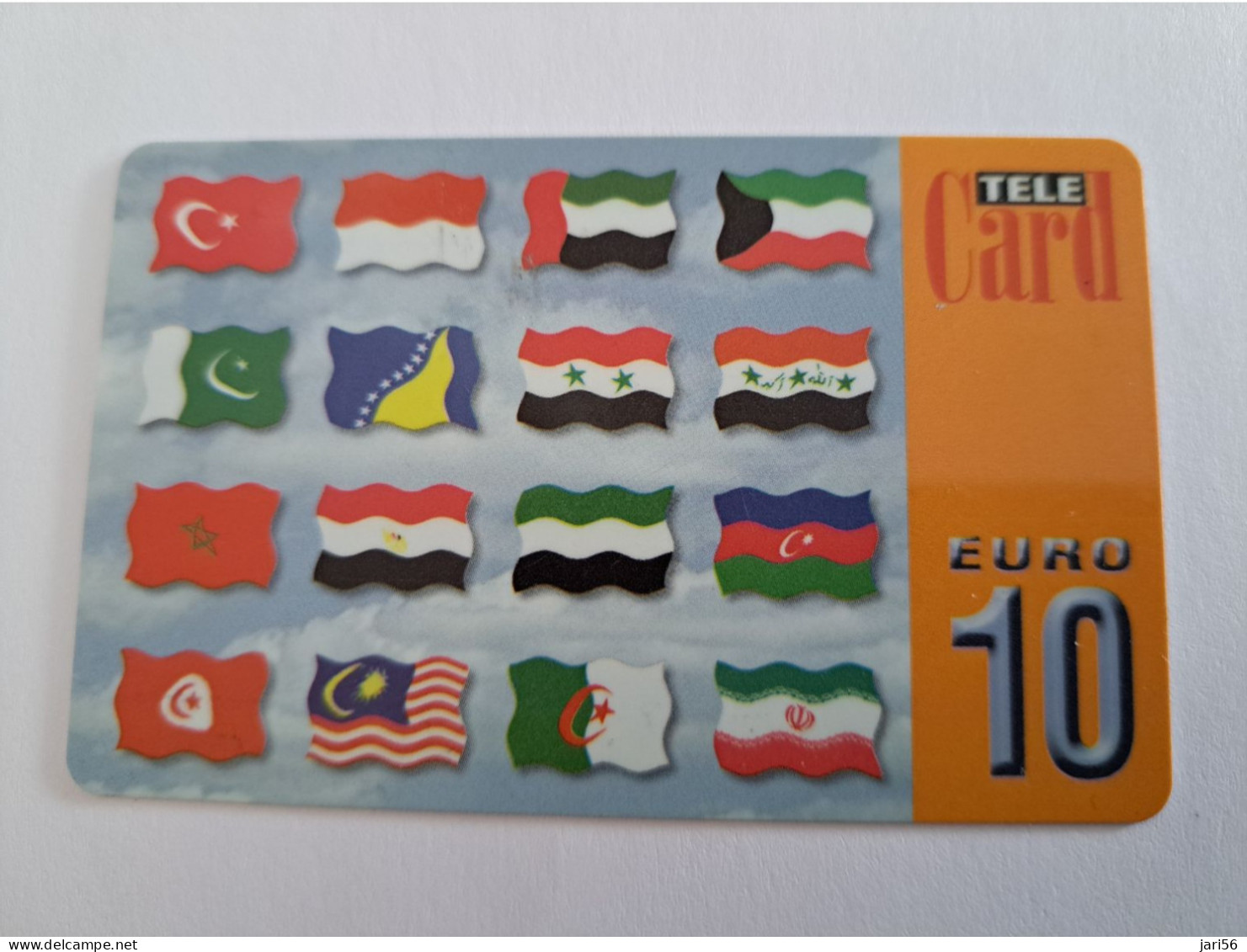 NETHERLANDS/ PREPAID/  € 10,- /FLAGS OF THE DIFFERENT COUNTRYS/   - USED CARD  ** 13940** - [3] Handy-, Prepaid- U. Aufladkarten