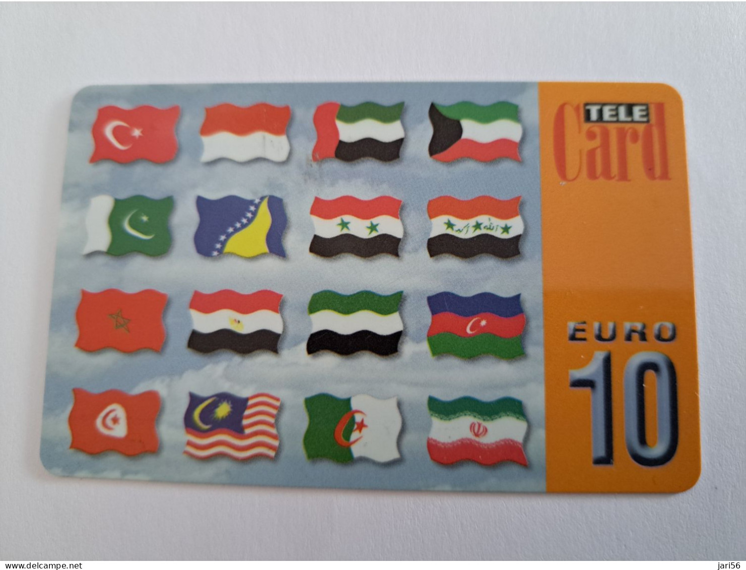 NETHERLANDS/ PREPAID/  € 10,- /FLAGS OF THE DIFFERENT COUNTRYS/   - USED CARD  ** 13940** - Cartes GSM, Prépayées Et Recharges