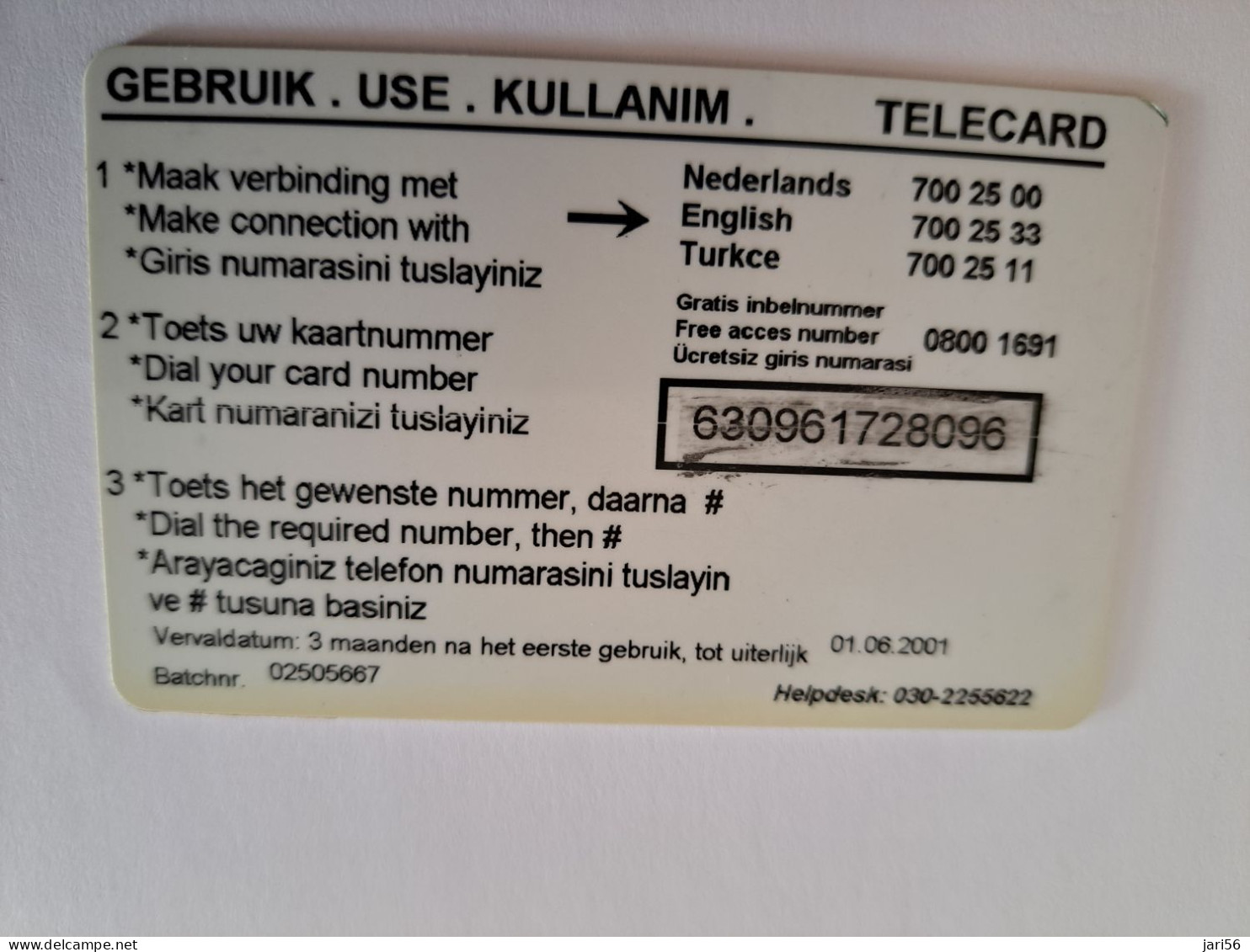 NETHERLANDS/ PREPAID/  HFL 25,- ,- /FLAGS OF THE DIFFERENT COUNTRYS/   - USED CARD  ** 13941** - GSM-Kaarten, Bijvulling & Vooraf Betaalde