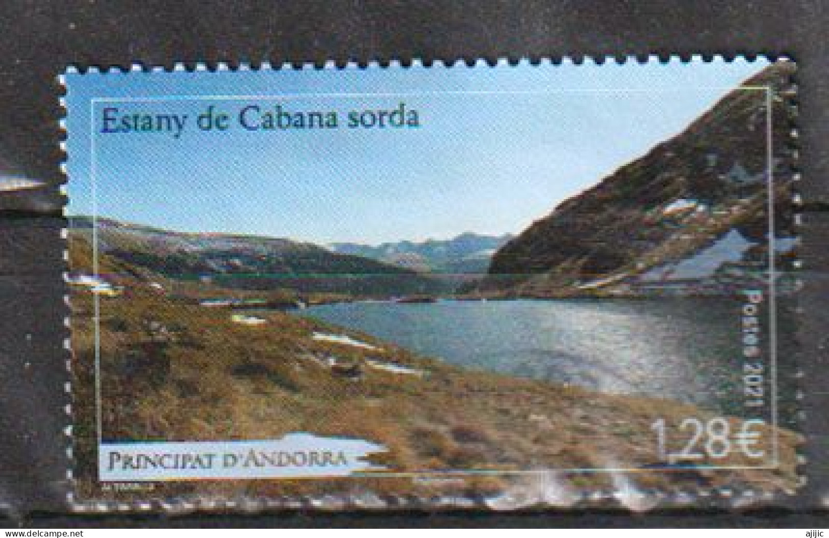 2021, Itinéraire De Randonnée : Estany De Cabana Sorda. Timbre Oblitéré  (Lac De Cabana Sorda) - Usati