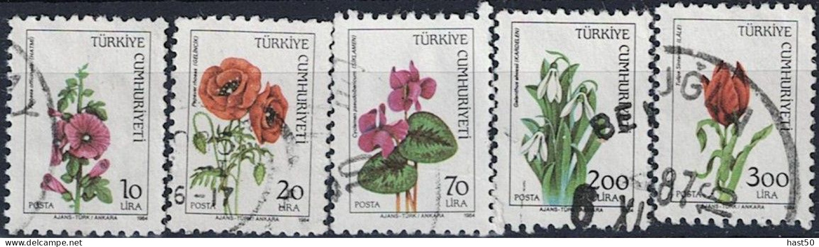 Türkei Turkey Turquie - Blumen (MiNr: 2682/6) 1984 - Gest. Used Obl - Gebraucht