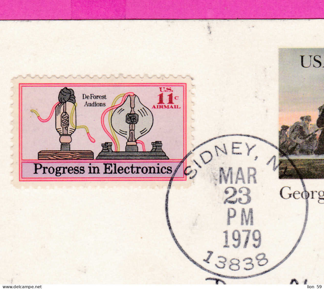 295887 / United States 1979 - 11+10c. George Rogers Clark Vincennes 1779 Progress In Electronics Stationery Card Sidney - 1961-80