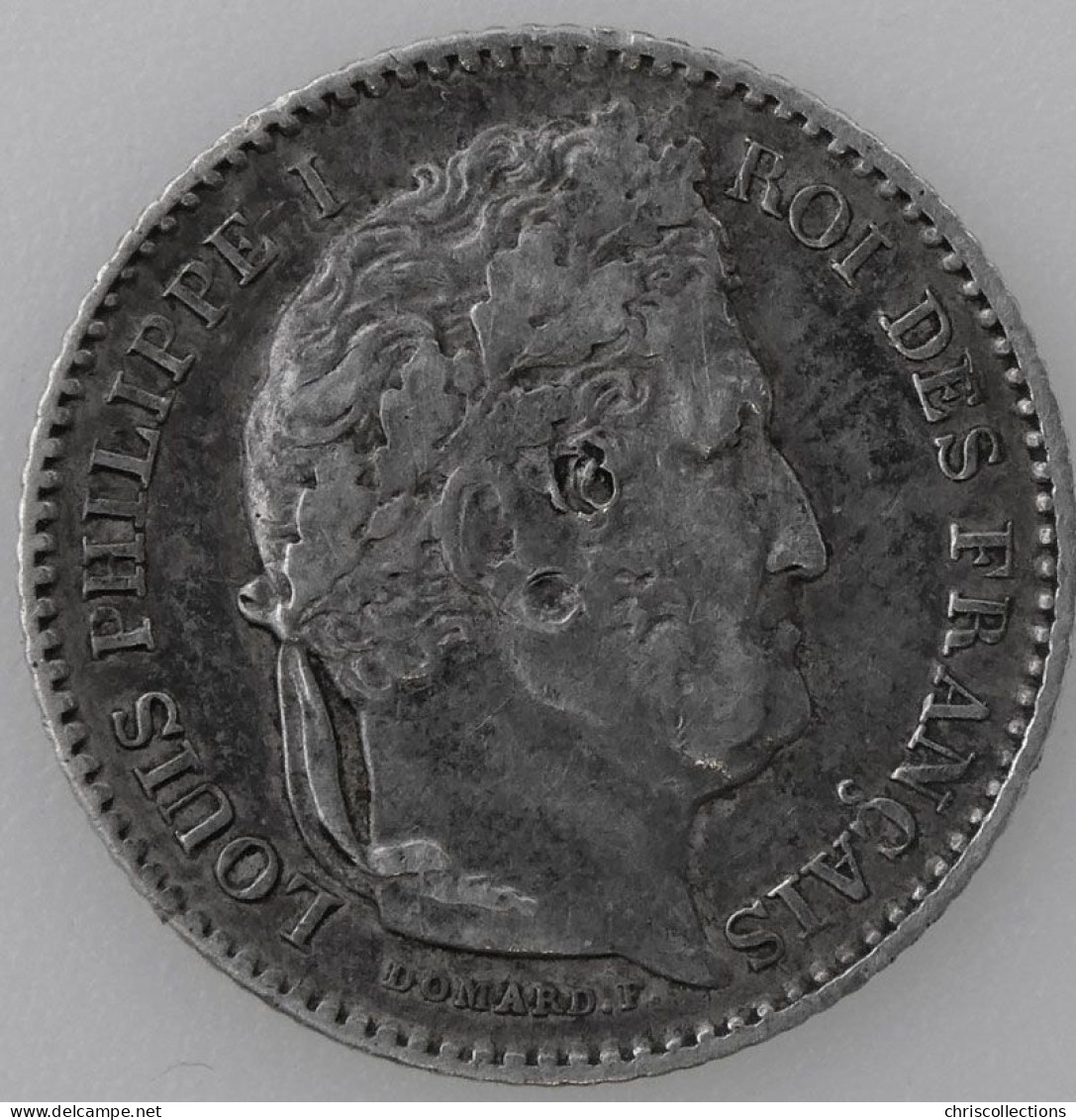 FRANCE - LOUIS PHILIPPE I - 1/4 Franc 1845W - TB+/TTB Coups -- Gad. : 357 - 1/4 Franc