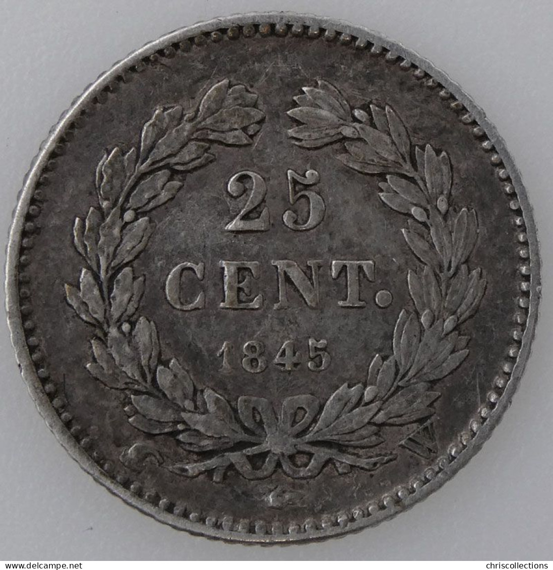 FRANCE - LOUIS PHILIPPE I - 1/4 Franc 1845W - TB+/TTB Coups -- Gad. : 357 - 1/4 Franc