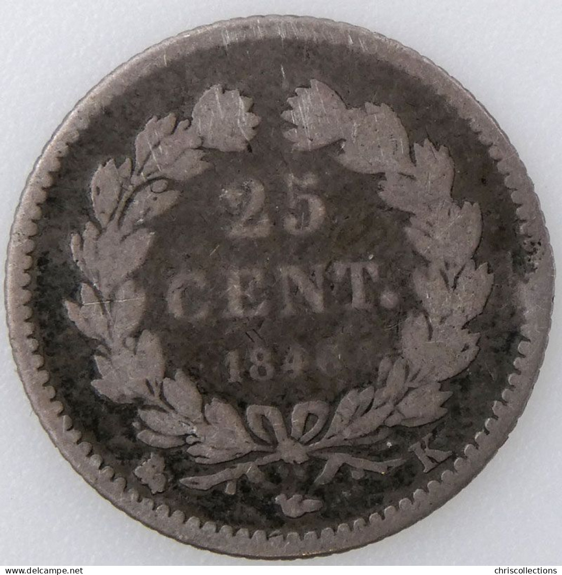 FRANCE - LOUIS PHILIPPE I - 25 Centimes 1846K - B+/TB  -- Gad. : 357 - 25 Centimes