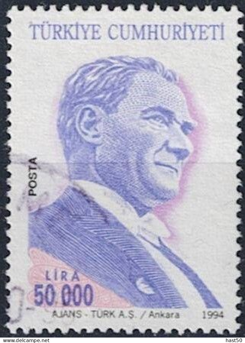 Türkei Turkey Turquie - Atatürk (MiNr: 3031 C) 1994 - Gest. Used Obl - Used Stamps