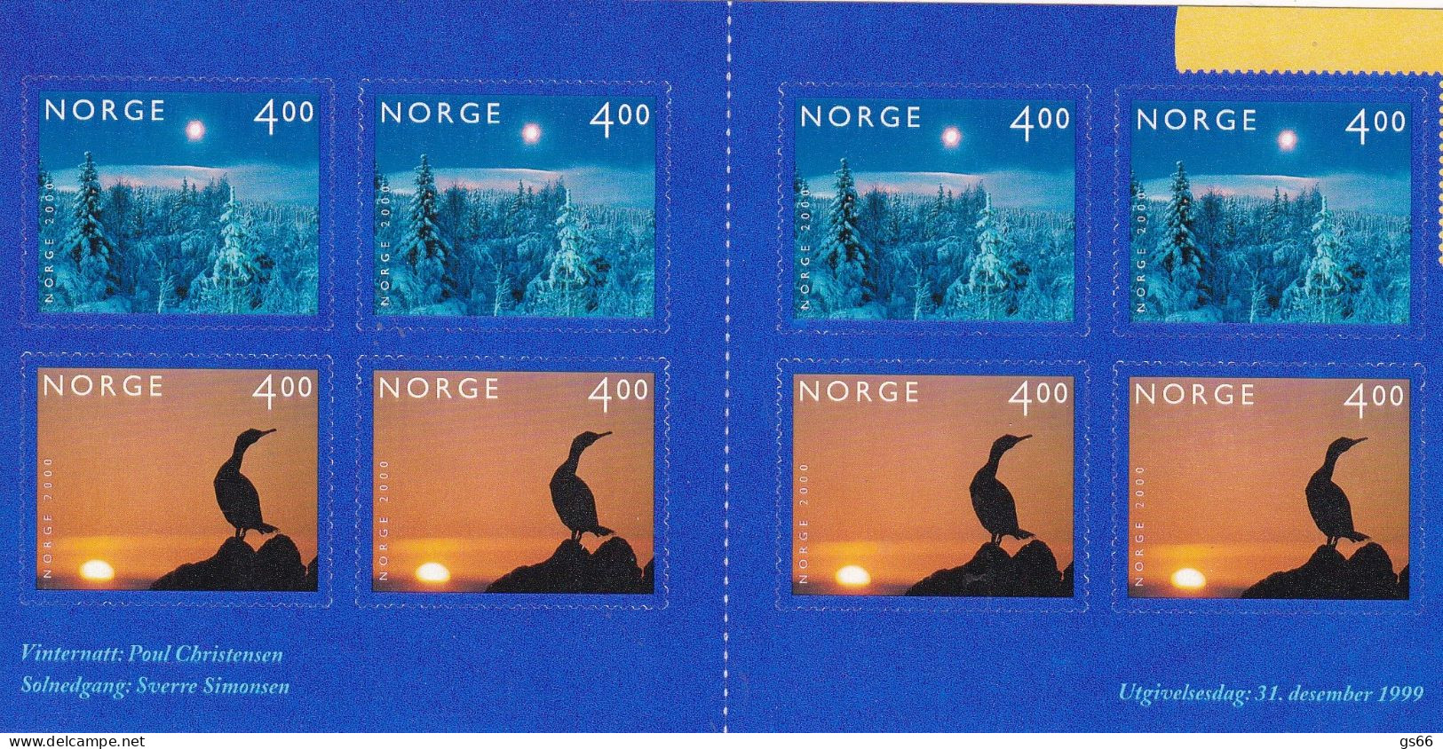 Norge, 1999, 1335/36,Booklet , MNH **, Jahrtausendwende - Carnets