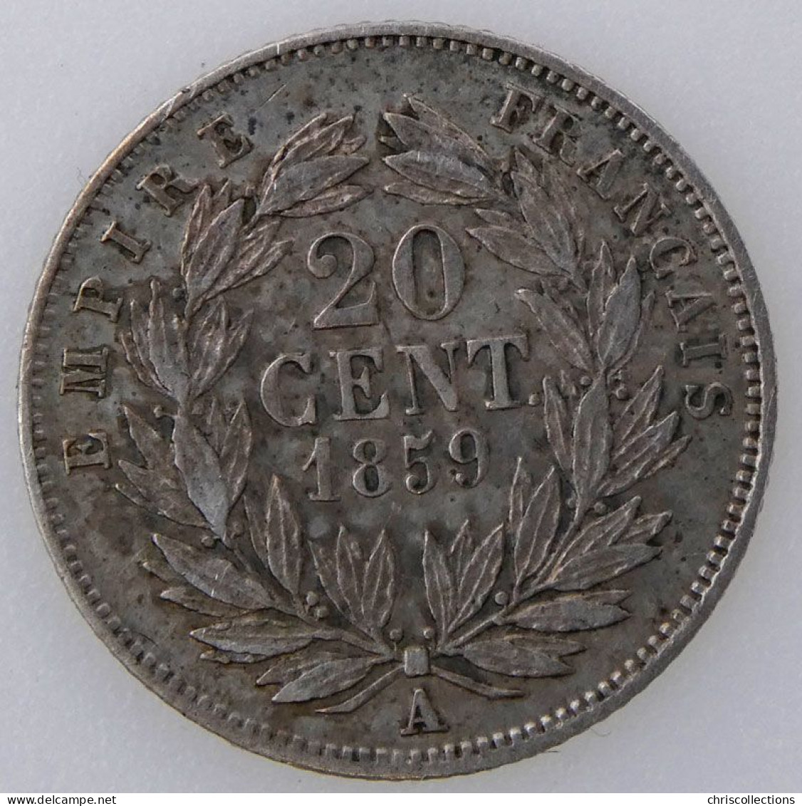 FRANCE - NAPOLEON III - 20 Centimes 1859A - TB+/TTB  -- Gad. : 305 - 20 Centimes