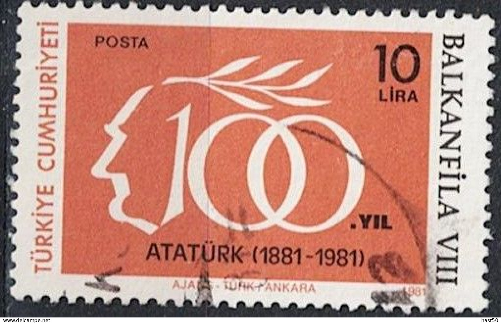 Türkei Turkey Turquie - BALKANFILA VIII (MiNr: 2540) 1981 - Gest. Used Obl - Gebraucht