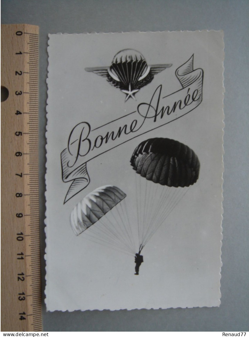 Avion - Aviation - PARACHUTE - Bonne Année - Parachutespringen