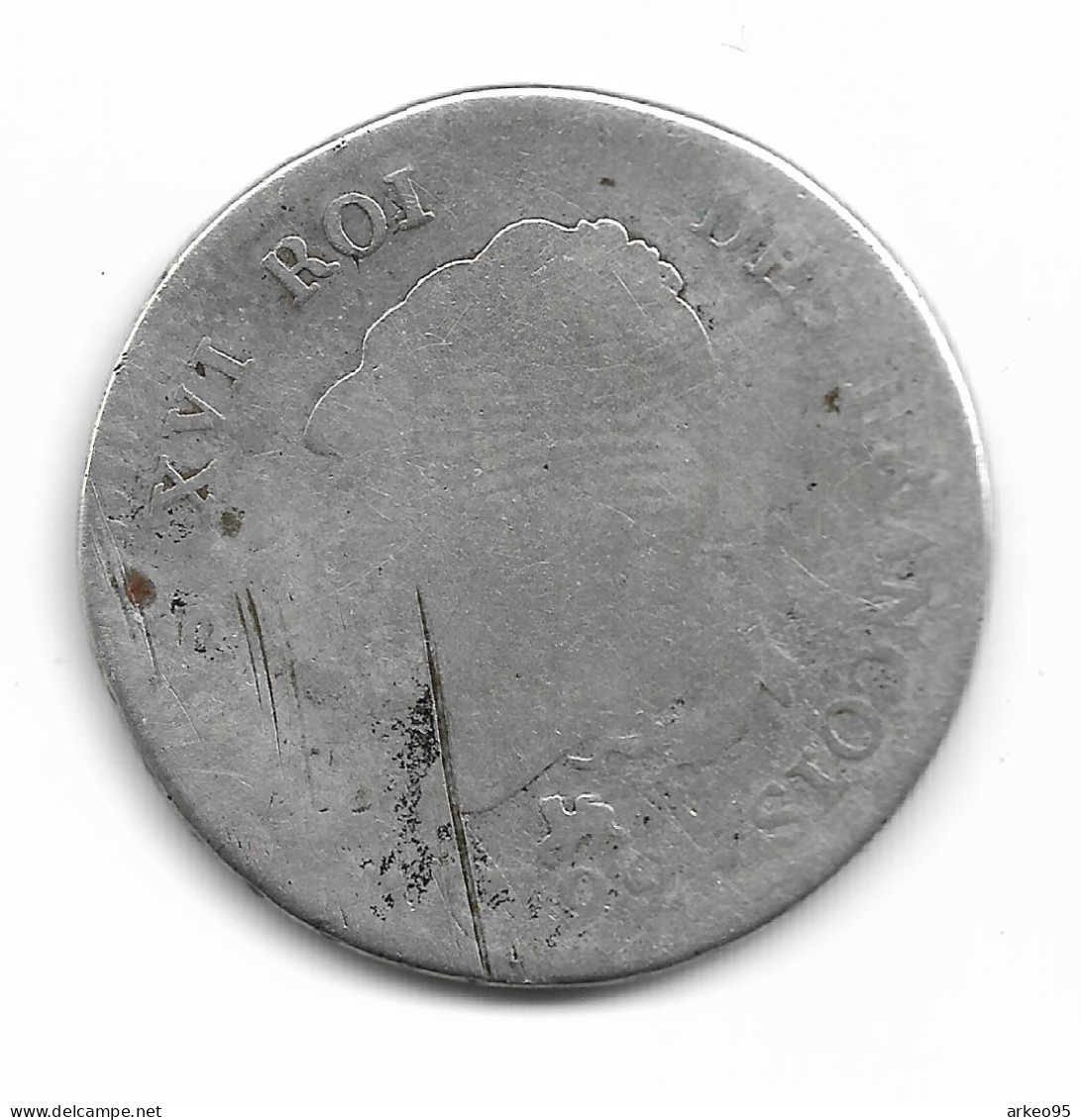 15 Sols De Louis XVI En Argent Période Constitutionnelle - 1791-1792 Verfassung 