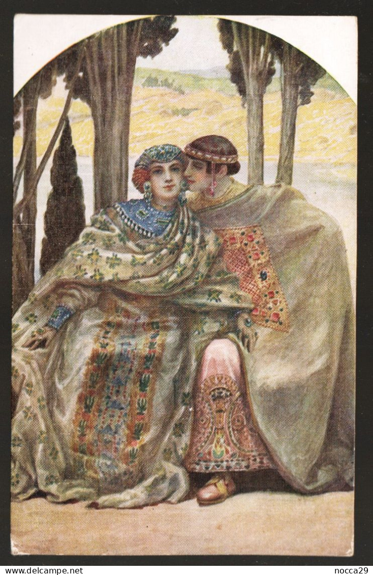 ILLUSTRATORE SOLOMKO - 1918 - IDYLLE BYZANTINE - LIBERTY - ART NOUVEAU  (ILS91) POSTA MILITARE 65 - Solomko, S.