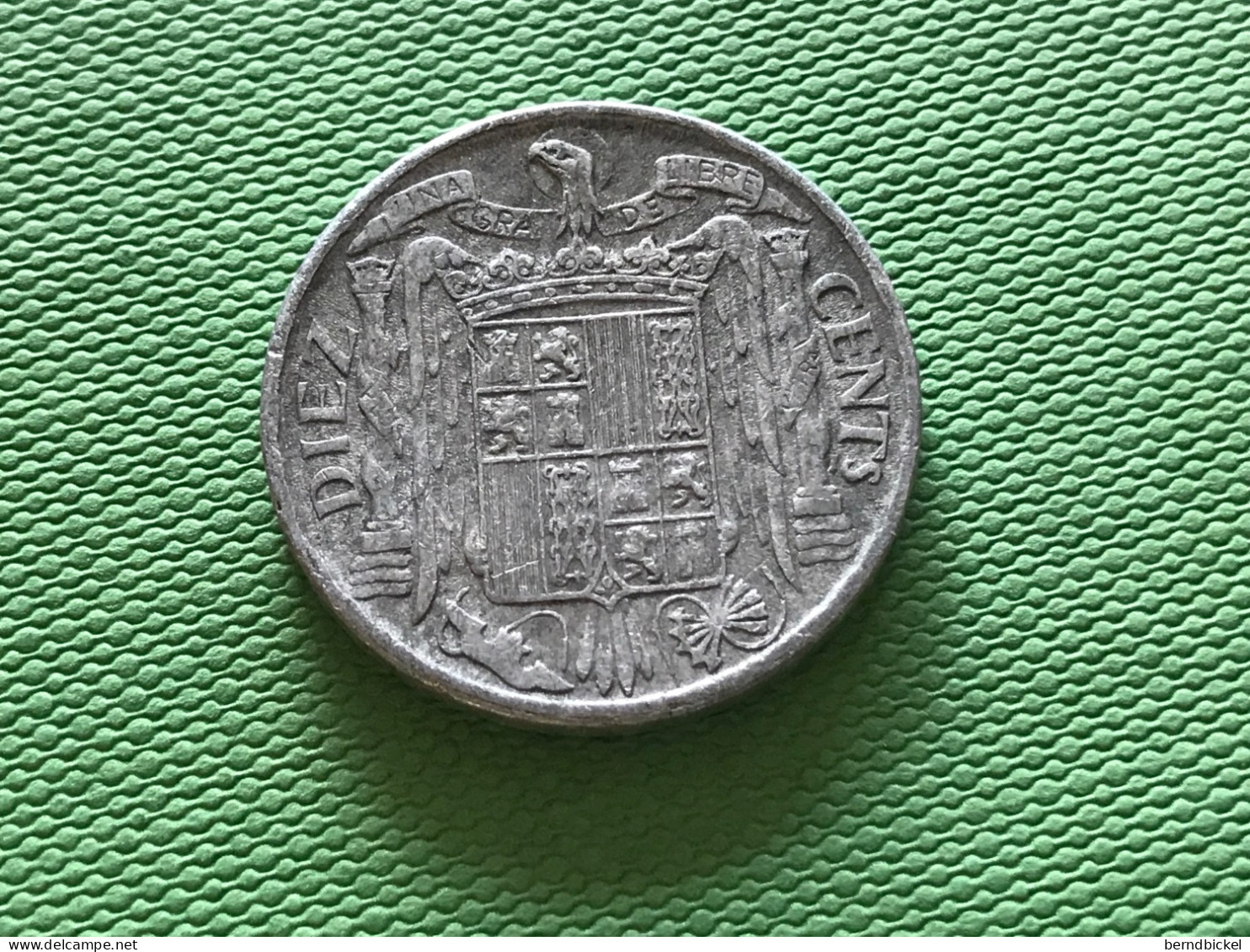 Münzen Münze Umlaufmünze Spanien 10 Centimos 1941 "Plus" - 10 Centesimi