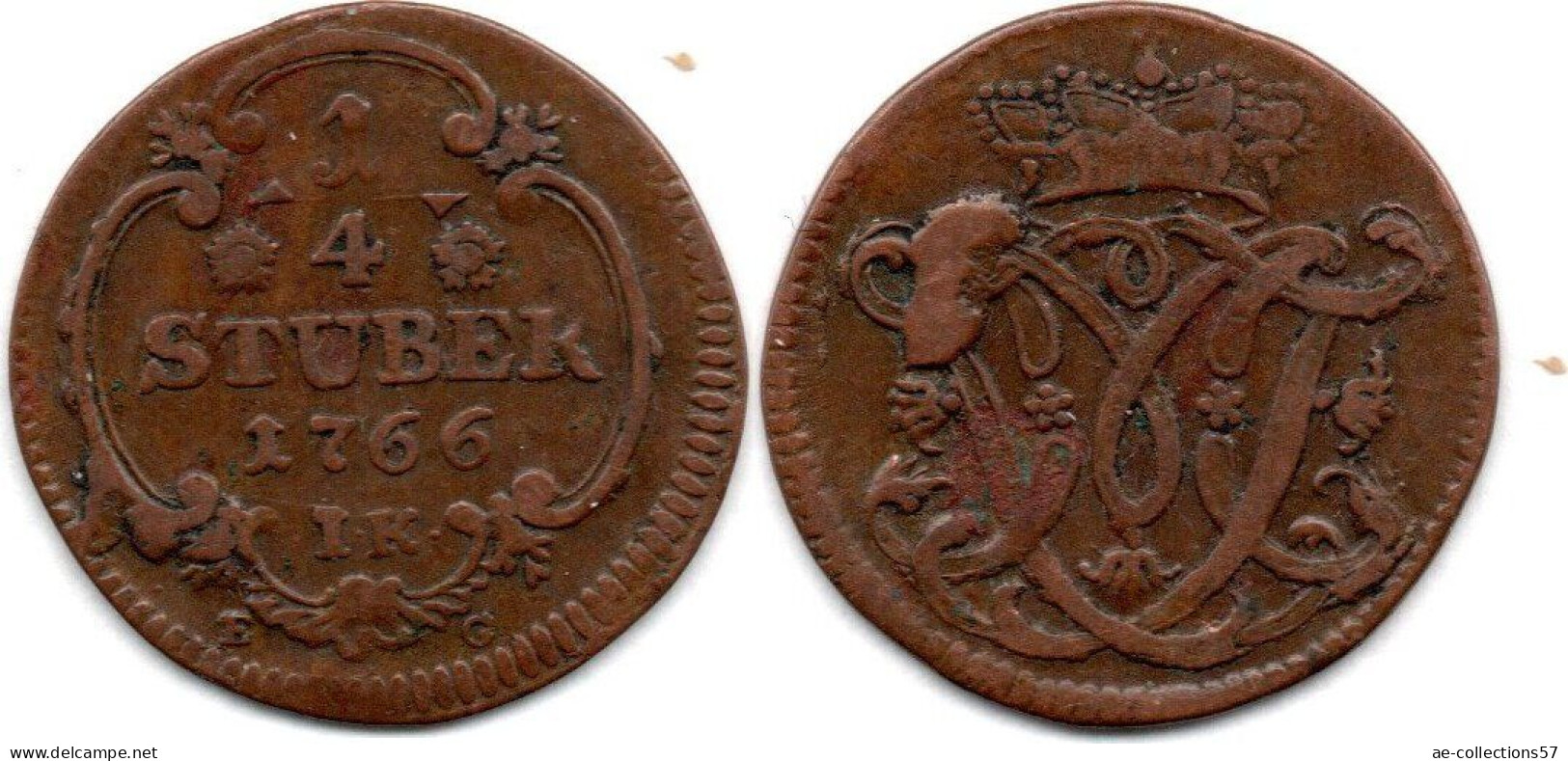 MA 23592 / Cologne - Köln 1/4 Stuber 1766 IK TTB - Monedas Pequeñas & Otras Subdivisiones