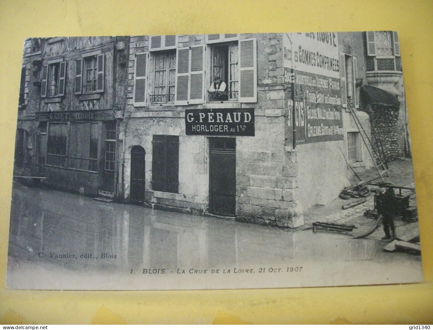 L11 4699 CPA - 41 BLOIS - LA CRUE DE LA LOIRE, 21 OCT. 1907 - ANIMATION - Floods