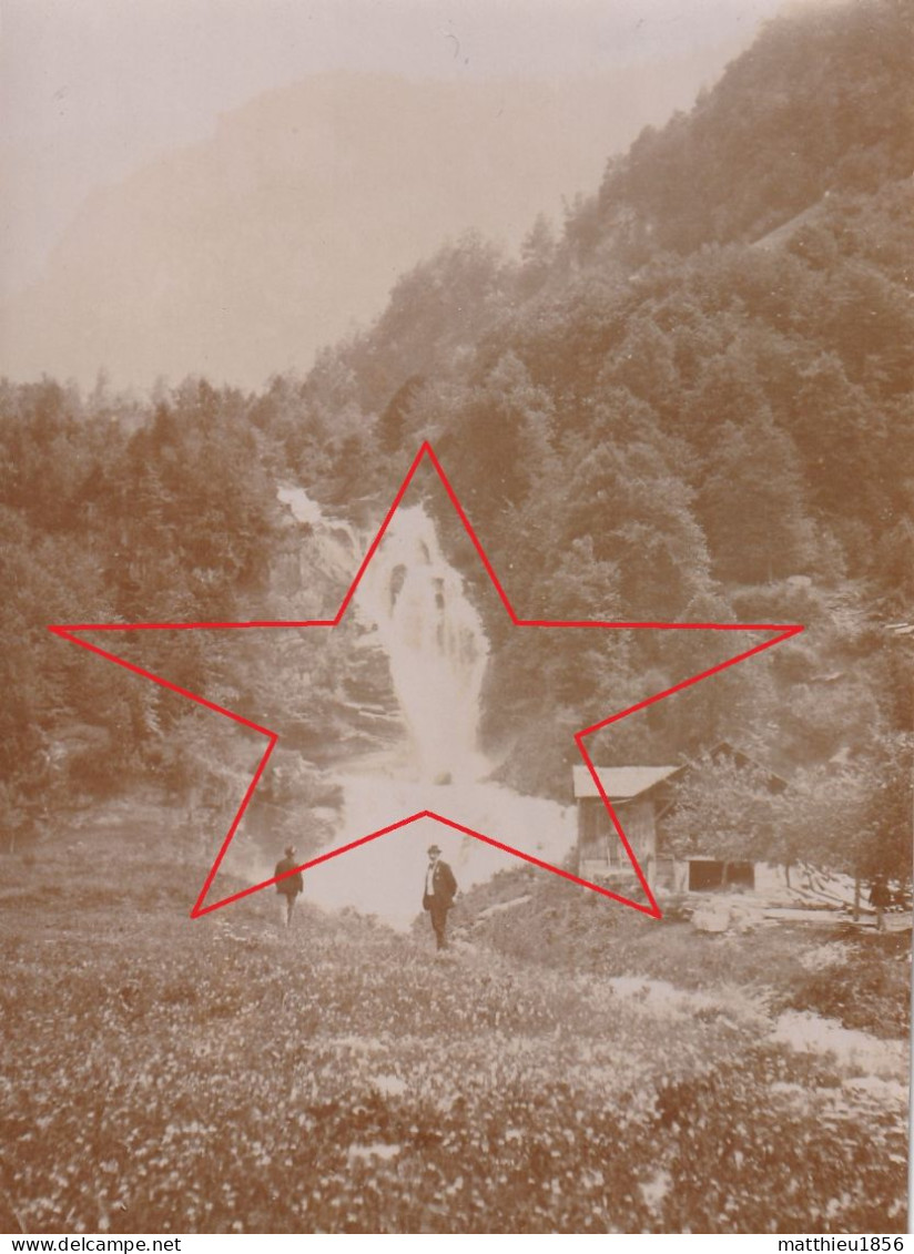 Photo Vers 1898 MEIRINGEN - Cascade, Reichenbachfall, La Scierie, Sägewerk (A249) - Meiringen