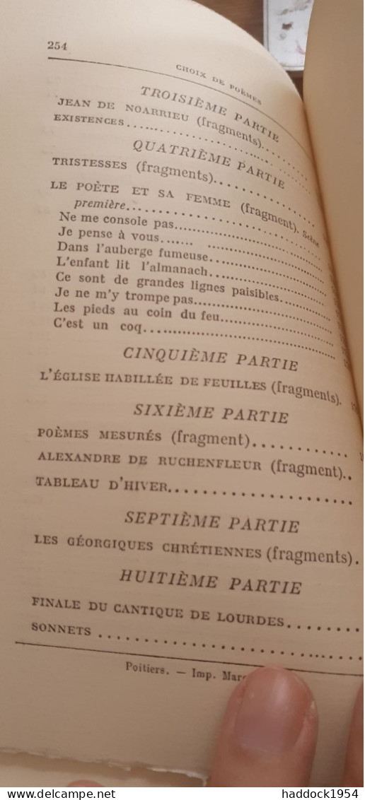 choix de poèmes FRANCIS JAMMES mercure de france 1922