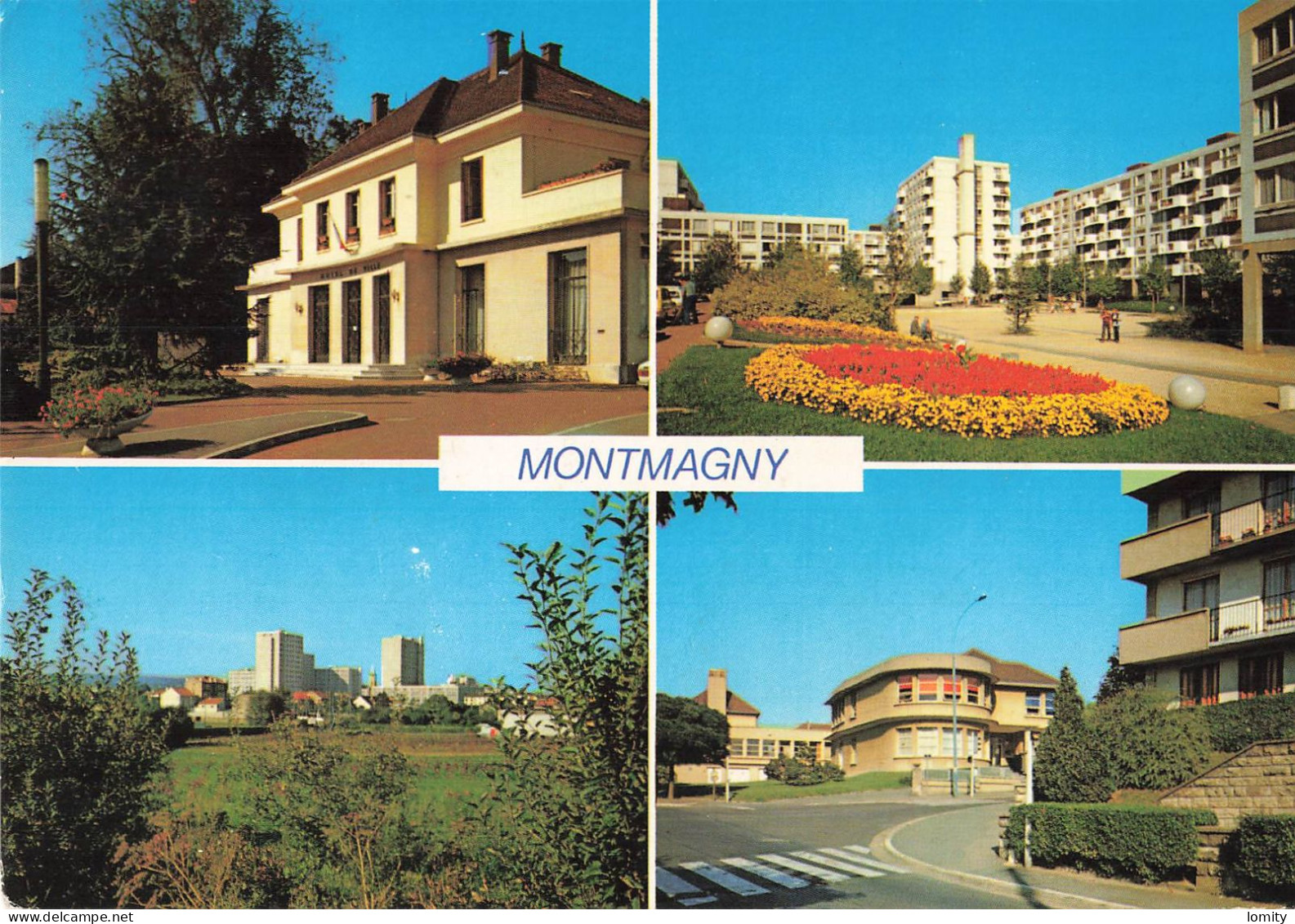 95 Montmagny Vue Générale Vues CPM Cachet 1986 , Immeuble Immeubles - Montmagny