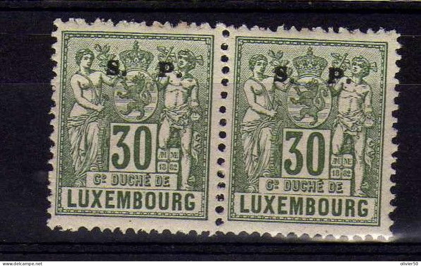 Luxembourg (1882) -  30 C. Groupe Allegorique Surcharge S.P. Neuf** - MNH - Service