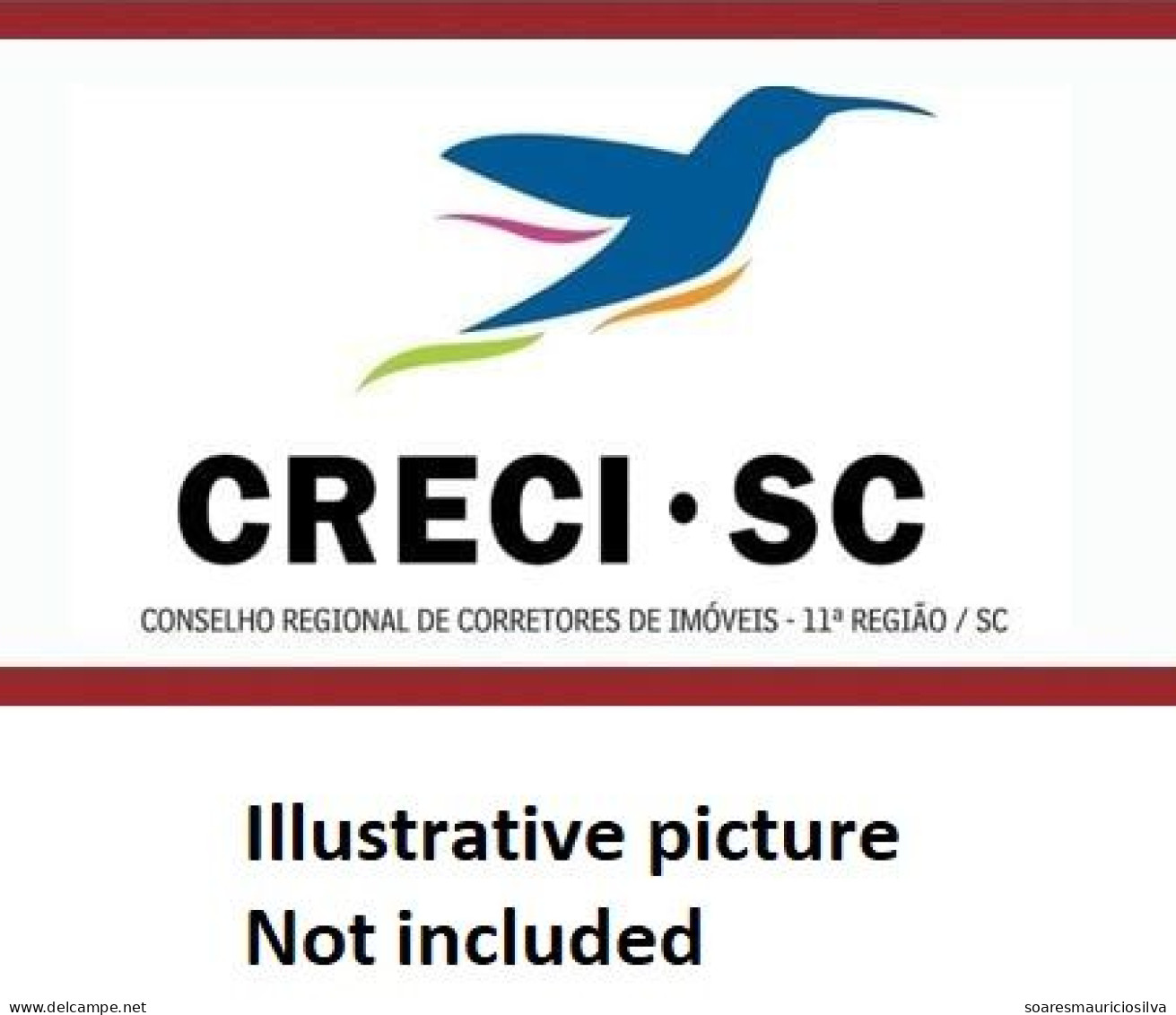 Brazil 2013 Cover Commemorative Cancel 40 Years Regional Council Real Estate Brokers Of Santa Catarina Bird Hummingbird - Colibris