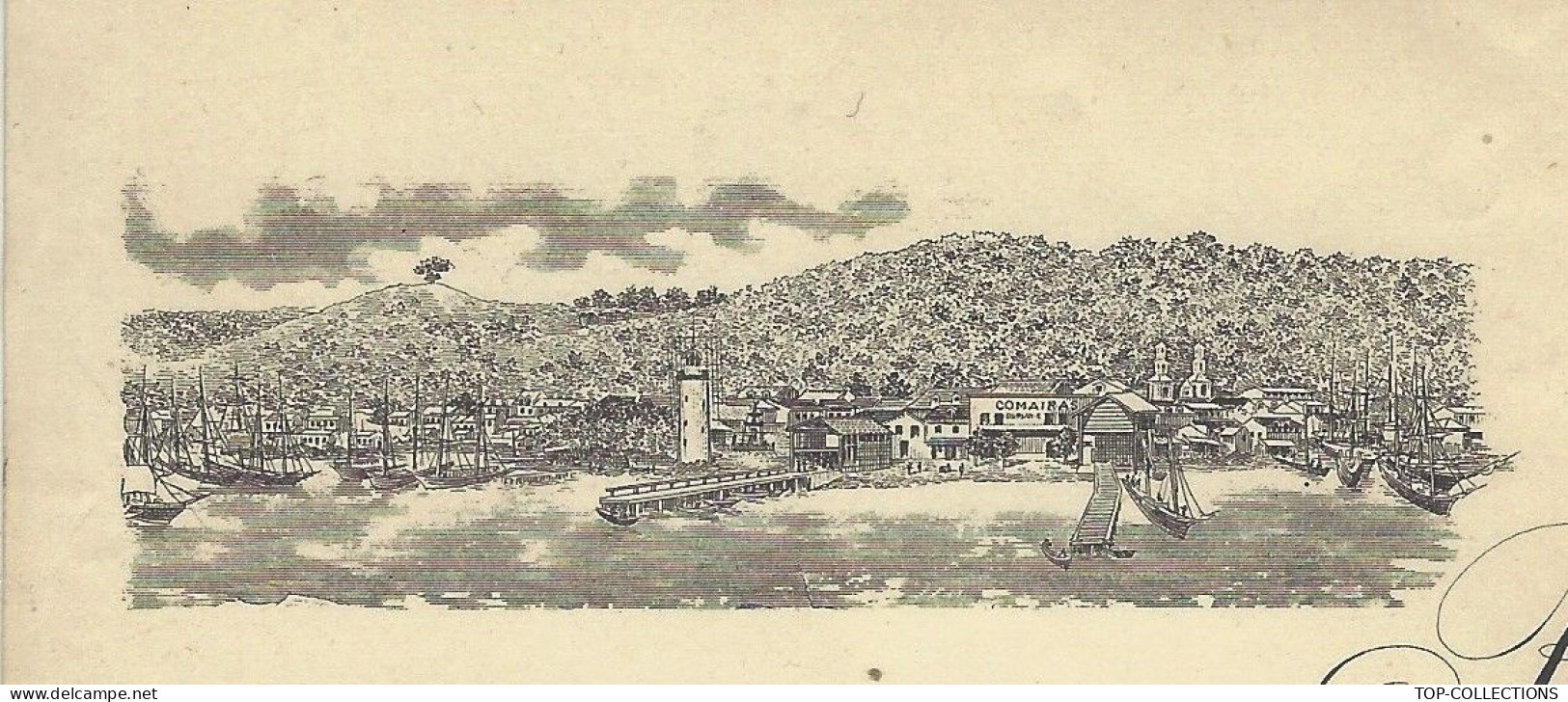 Circa 1900 ALCOOL RHUM  RARE ENTETE Antilles Françaises Grandes Rhumeries Bretz Canteloup Martinique & Bordeaux V.SCANS - 1900 – 1949