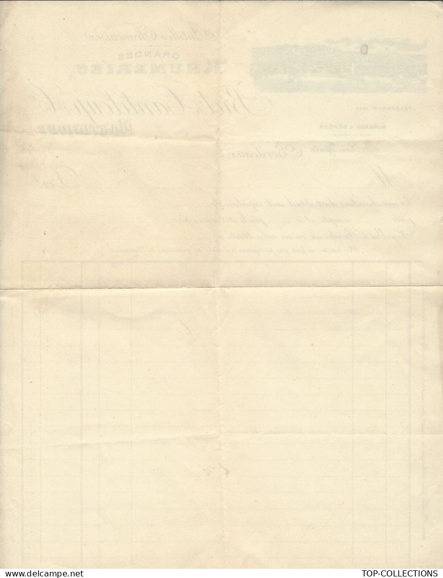 Circa 1900 ALCOOL RHUM  RARE ENTETE Antilles Françaises Grandes Rhumeries Bretz Canteloup Martinique & Bordeaux V.SCANS - 1900 – 1949