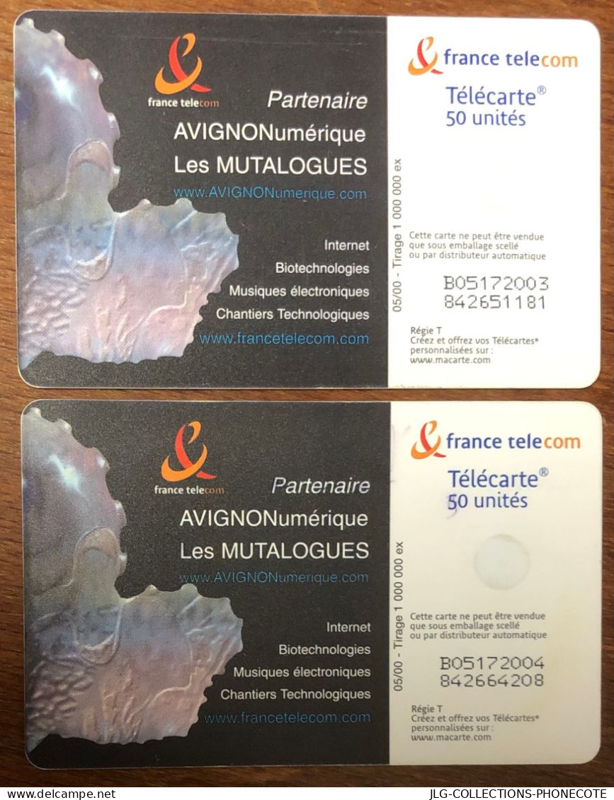 AVIGNON TELECARTE REF PHONECOTE F1059 & 1059a TELEFONKARTE SCHEDA TARJETA PHONECARD PREPAID PREPAYÉE - 2000