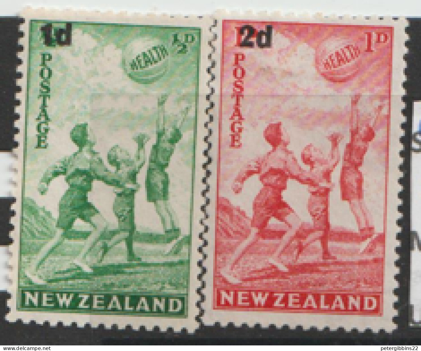 New  Zealand   1939   SG  611-2  Health  Mounted Mint   - Ongebruikt