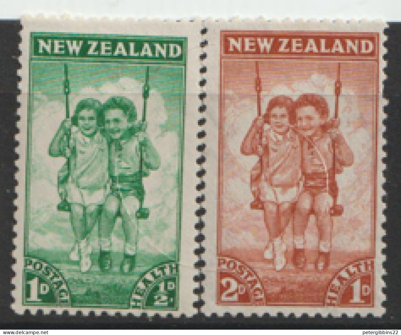 New  Zealand   1942   SG  634-5  Health  Mounted Mint   - Neufs