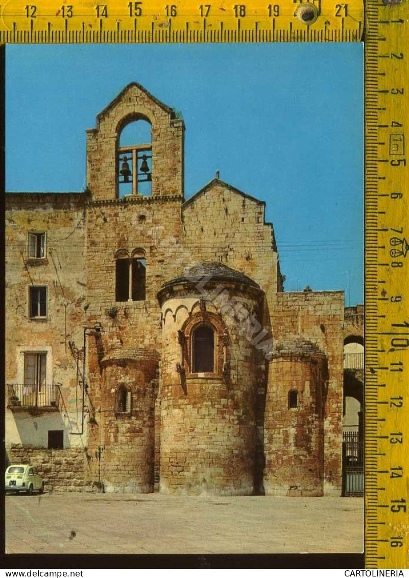 Trani Città Facciata Absidale Della Chiesa D'Ognissanti - Trani