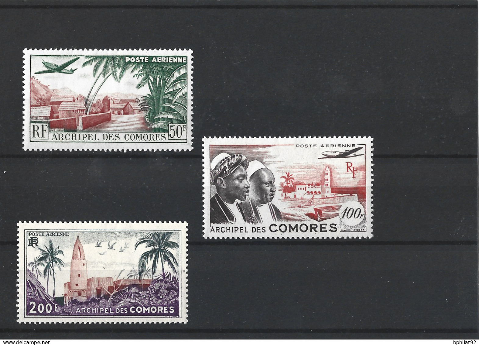 !!! COMORES, PA N°1/3 NEUFS* - Airmail